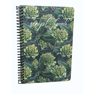 Gıpta Script Book Sprl. Sert Kpk. Defter 17x24 80 Yp. Kareli