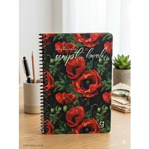 Gıpta Script Book Sprl. Sert Kpk. Defter 17x24 80 Yp. Kareli