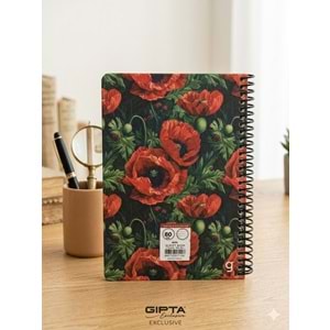 Gıpta Script Book Sprl. Sert Kpk. Defter 17x24 80 Yp. Kareli