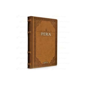 Gıpta Pera İp Dik. Deri Kp. 13x21 cm 120 Yp. Çizgisiz Defter