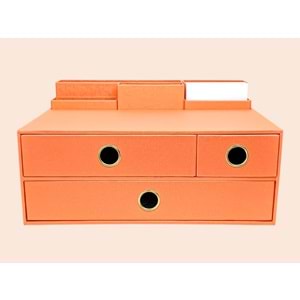 Gıpta Pearl Orenge 3 Çekmeceli Masaüstü Düzenleyici ORG1809