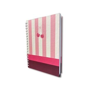 Liz Kiraz-Fiyonk Sert Kap.Sprl.120 Yp. Çizgili Defter 17x24 cm
