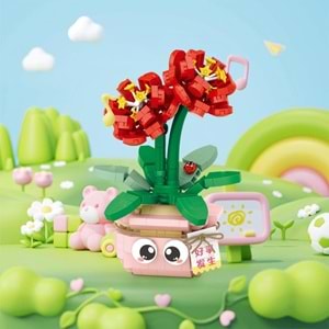 Saksılı Nergis Zambağı Blok (430 Parça)