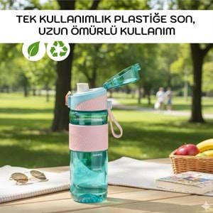 Vagonlife TKK Tritan Su Matarası 550 ml Mavi T1002
