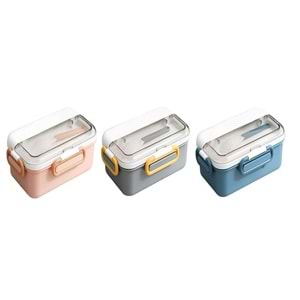 Vagonlife Karma Renk 2 Bölmeli Paslanmaz Çelik Lunch Box 900 ml. VGN-588