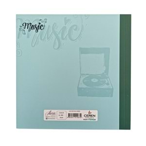 Lilamor Kare Defter 15x15 cm 144 Sayfa Düz