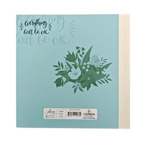 Lilamor Kare Defter 15x15 cm 144 Sayfa Düz