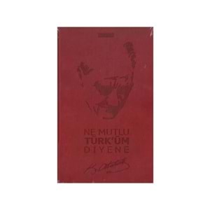 Gıpta Atatürk İp Dikişli Sert Kapak Çizgili Defter 13x21 cm 120 yp.