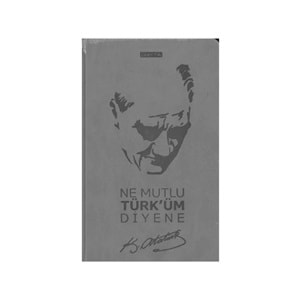 Gıpta Atatürk İp Dikişli Sert Kapak Çizgili Defter 13x21 cm 120 yp.