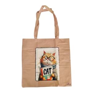 Lilamor Entel Kedi Cep Torba Hediyelik Bez Çanta LLM-HDY0957
