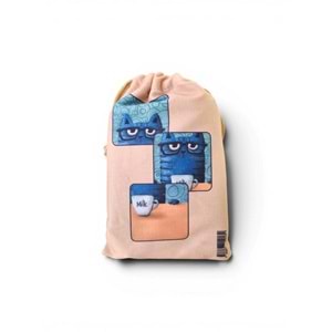 Lilamor Entel Kedi Cep Torba Hediyelik Bez Çanta LLM-HDY0957