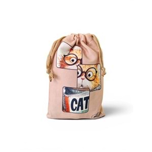 Lilamor Entel Kedi Cep Torba Hediyelik Bez Çanta LLM-HDY0957