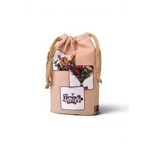 Lilamor Çiçek Cep Torba Hediyelik Bez Çanta LLM-HDY0960