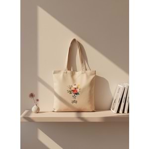 Lilamor Çiçek Cep Torba Hediyelik Bez Çanta LLM-HDY0959
