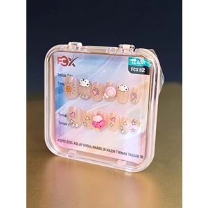 Desenli Takma Tırnak 12 Li FCX-82 (ASORTİ)