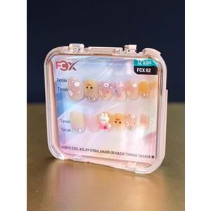 Desenli Takma Tırnak 12 Li FCX-82 (ASORTİ)