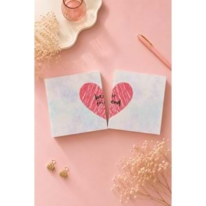 Lizy Best Friend İkili Defter Seti 16x16 cm Sert Kapak Düz İç Sayfa