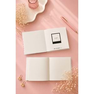 Lizy Best Friend İkili Defter Seti 16x16 cm Sert Kapak Düz İç Sayfa