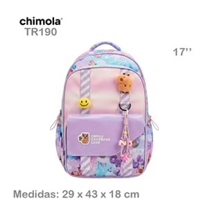 Chimola My Friends Capymola Mor Sırt Çantası 17