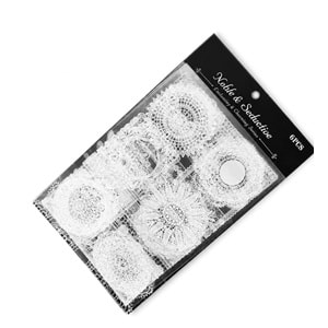 Vintage Dantel Scrapbook Sticker Set