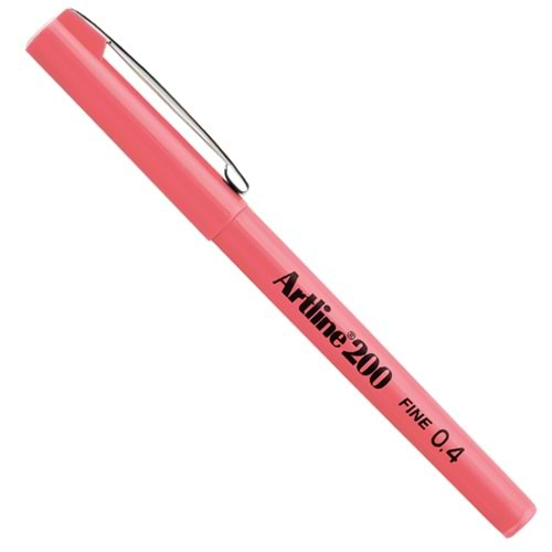 Artline 200N Fine Keçe Uçlu Yazı Kalemi Uç 0.4 Mm Pembe