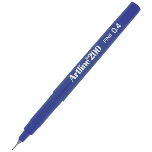 Artline 200N Fine Keçe Uçlu Yazı Kalemi Uç 0.4 Mm Royal Mavi