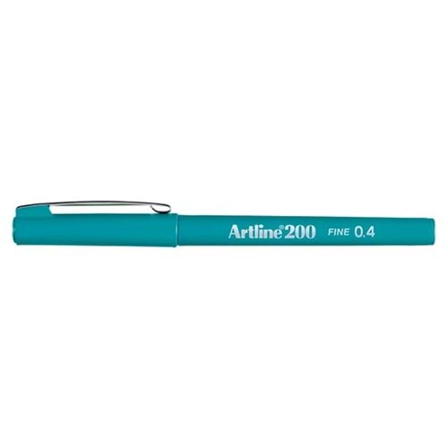 Artline 200N Fine Keçe Uçlu Yazı Kalemi Uç 0.4 Mm Turkuaz