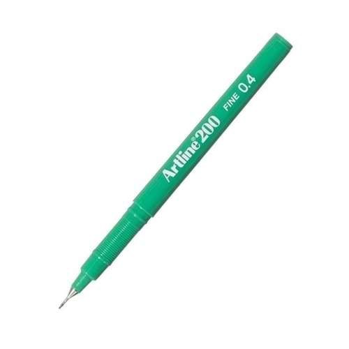 Artline 200N Fine Keçe Uçlu Yazı Kalemi Uç 0.4 Mm Yeşil