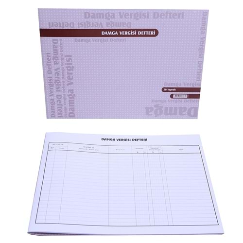 Damga Vergisi Defteri 20 Yp