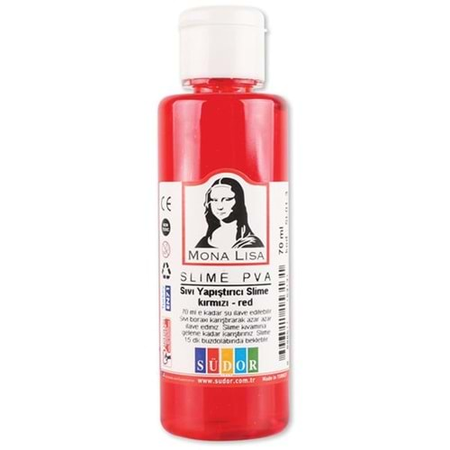 Monalisa Sıvı Slime 70 ml Fosforlu Kırmızı