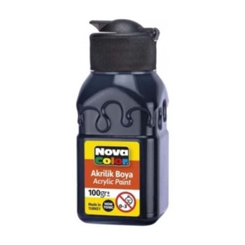 Nova Color Nc-2015 100 Gr Siyah Şişe Akrilik Boya