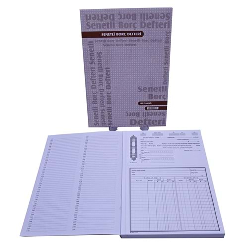 Taksitli Senet Defteri 160 Yaprak Karton Kapak