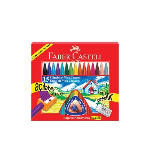 Faber-Castell Silinebilir Mum Boya 15 Renk