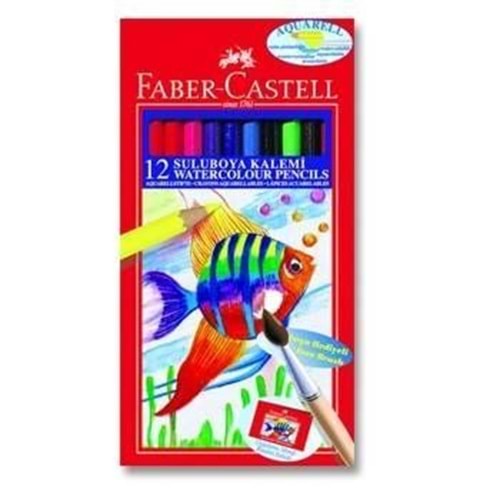 Faber-Castell Karton Kutu Aquarel Boya Kalemi 12 Renk