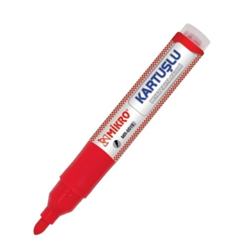 Mikro Mr-6019 Kartuşlu Beyaz Tahta Kalemi Kırmızı