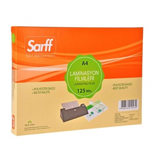 Sarff A4 125 Mic Laminasyon Filmi 100 Lü 15309016