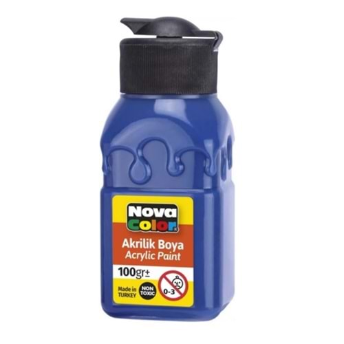 Nova Color Akrilik Boya Şişe 100 Cc Lacivert Nc-2026
