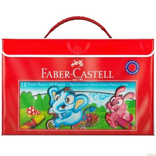 Faber-Castell Plastik Çantalı Pastel Boya 18 Renk