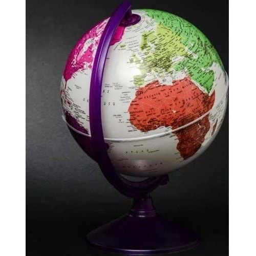 Gürbüz Işıklı Harita Dünya Küresi 26 cm (7 Renk)