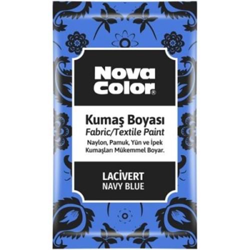 Nova Color Kumaş Boyası Toz Lacivert 12Gr