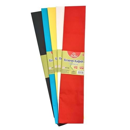 Bubu Krapon Kağıdı 10 Renk Karışık (50X200 Cm)