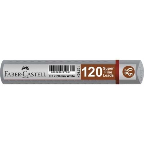 Faber Castell Grip 0.5 2B 60Mm Min 120 Li Gümüş