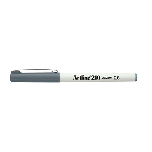 Artline 210N Keçe Uçlu Yazı Kalemi 0.6 mm Gri