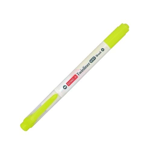 Donga Twinliner Soft Brush Fırça Uçlu İşaretleme Kalemi Kırmızı No:93