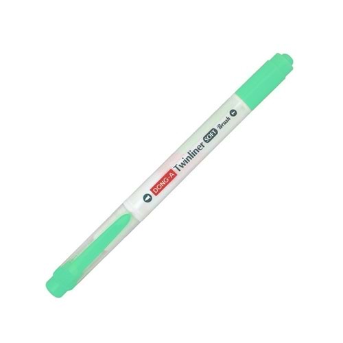 Donga Twinliner Soft Brush Fırça Uçlu İşaretleme Kalemi Su Yeşili No:55