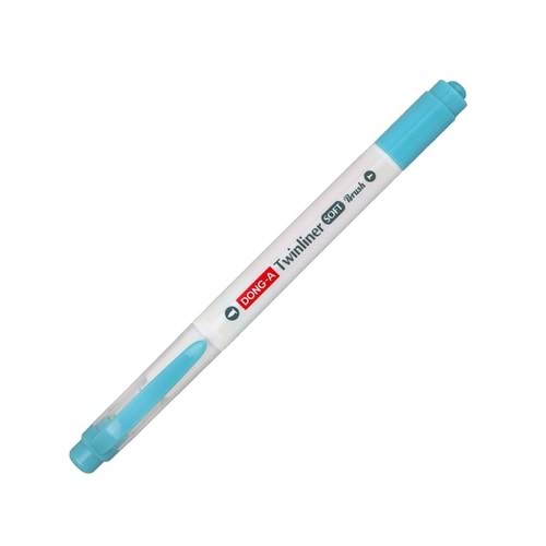 Donga Twinliner Soft Brush Fırça Uçlu İşaretleme Kalemi Mavi No:38