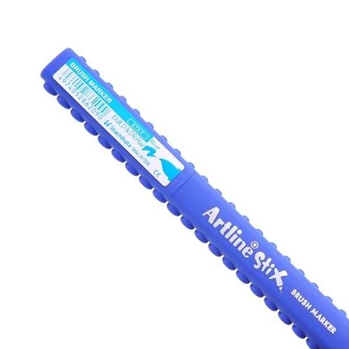 Artline Stix Brush Marker Mavi