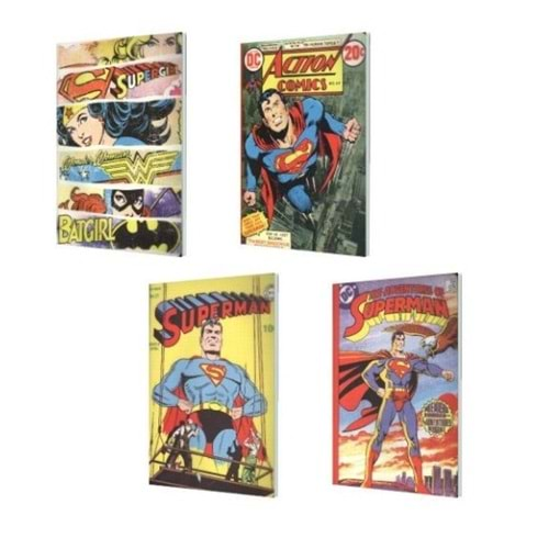 My Note Superman PP Kapak 18.5x26 40 Yp. Çizgili Defter