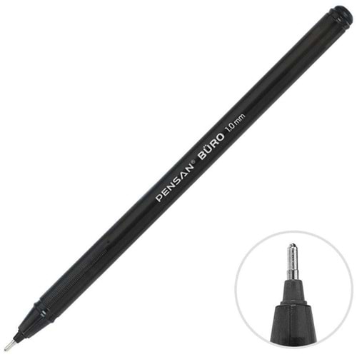 Pensan Büro Siyah Tükenmez Kalem 1 Mm.