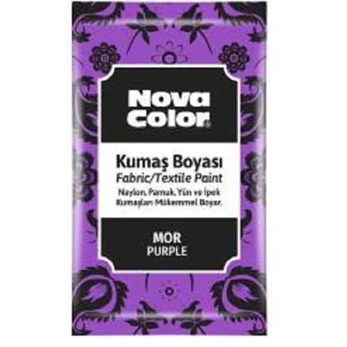Nova Color Kumaş Boyası Toz Mor 12Gr